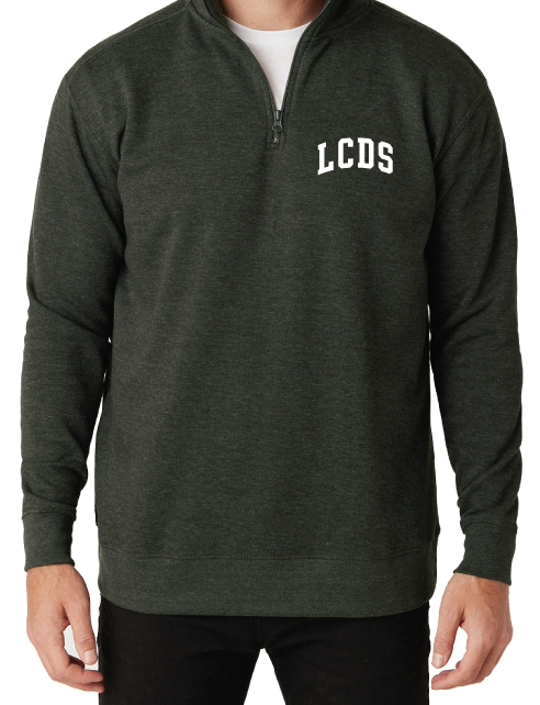 Lightweight Charcoal 1/4 zip sweatshirt