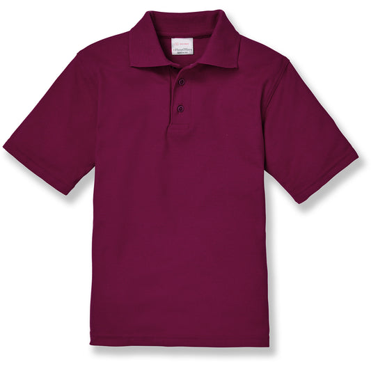 Polo - Short sleeve Maroon -YOUTH (monogrammed)